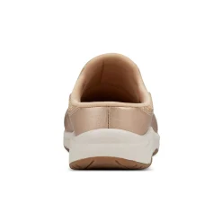 Easy Spirit Traveltime Clogs GoldRaffia