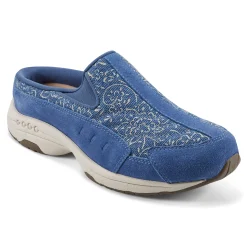 Hot Easy Spirit Traveltime Clogs Denim/Gold