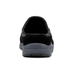 Clearance Easy Spirit Traveltime Clogs BlackSilverGlitter