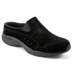 Easy Spirit Traveltime Clogs BlackVelourSuede