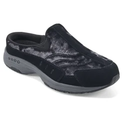 Easy Spirit Traveltime Clogs BlackCrushedVelvet