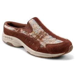 Easy Spirit Traveltime Clogs BrownPlaid