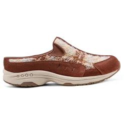 Easy Spirit Traveltime Clogs BrownPlaid