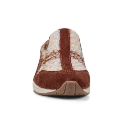 Easy Spirit Traveltime Clogs BrownPlaid