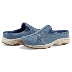 Easy Spirit Traveltime Clogs DenimRaffia