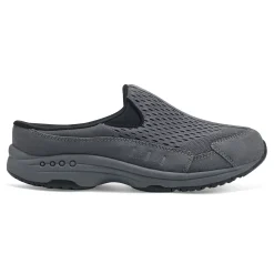 Discount Easy Spirit Traveltime Clogs DarkGreyMesh
