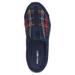 Sale Easy Spirit Traveltime Clogs NavyPlaid