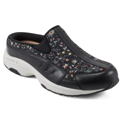 New Easy Spirit Traveltime Clogs BlackPrairieFloral