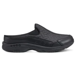 Discount Easy Spirit Traveltime Clogs BlackNylon