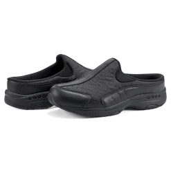 Discount Easy Spirit Traveltime Clogs BlackNylon