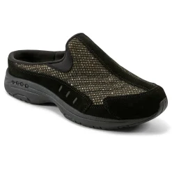 Easy Spirit Traveltime Clogs Black/BronzeGlitter