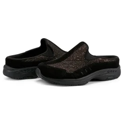 Easy Spirit Traveltime Clogs Black/BronzeGlitter