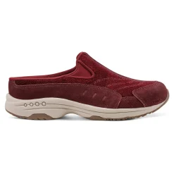 Sale Easy Spirit Traveltime Clogs RedVelourSuede