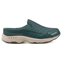 Sale Easy Spirit Traveltime Clogs DarkGreenNylon