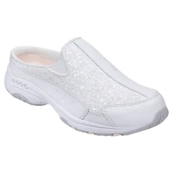 Discount Easy Spirit Traveltime Clogs WhiteSparkle