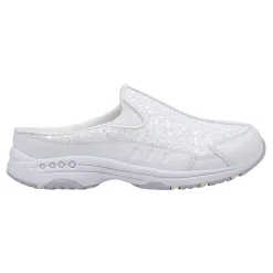 Discount Easy Spirit Traveltime Clogs WhiteSparkle