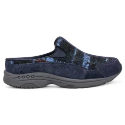 Discount Easy Spirit Traveltime Clogs NavyTartanPlaid