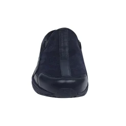 Sale Easy Spirit Traveltime Leather Clogs NavyLeather