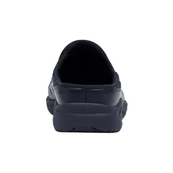 Sale Easy Spirit Traveltime Leather Clogs NavyLeather
