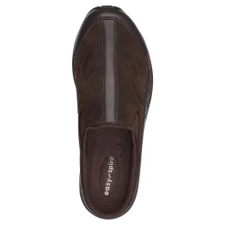 Sale Easy Spirit Traveltime Leather Clogs ChocolateLeather