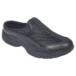 Easy Spirit Traveltime Leather Clogs BlackLeather