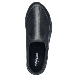 Easy Spirit Traveltime Leather Clogs BlackLeather