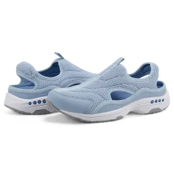 Discount Easy Spirit Trina Slip On Walking Shoes LightBlue