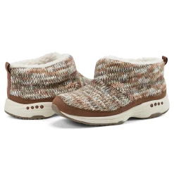 New Easy Spirit Trippin Cozy Booties BrownMulti