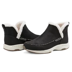 Outlet Easy Spirit Tuva Cozy Booties Black