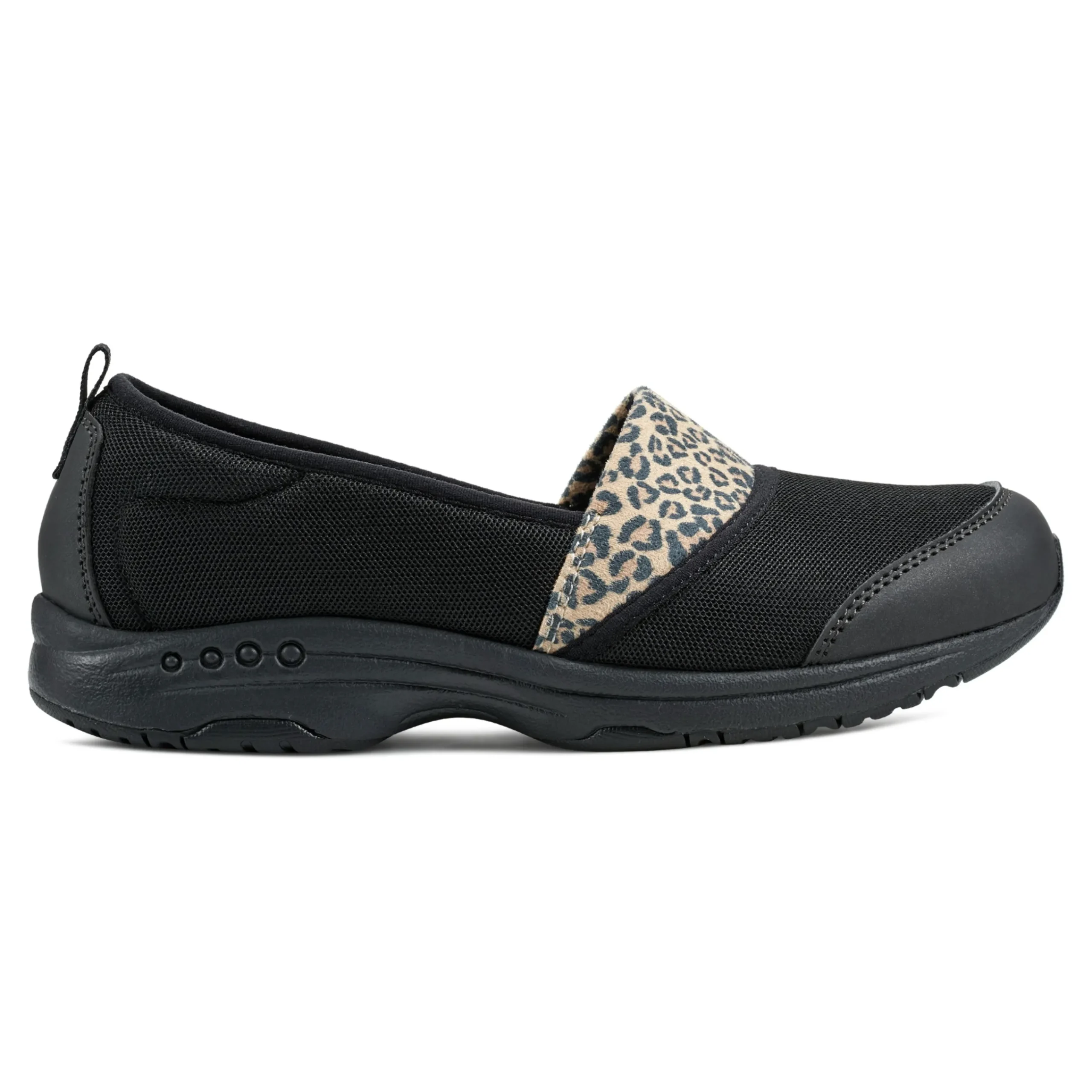 Best Easy Spirit Twist Slip On Sneakers Black/Leopard