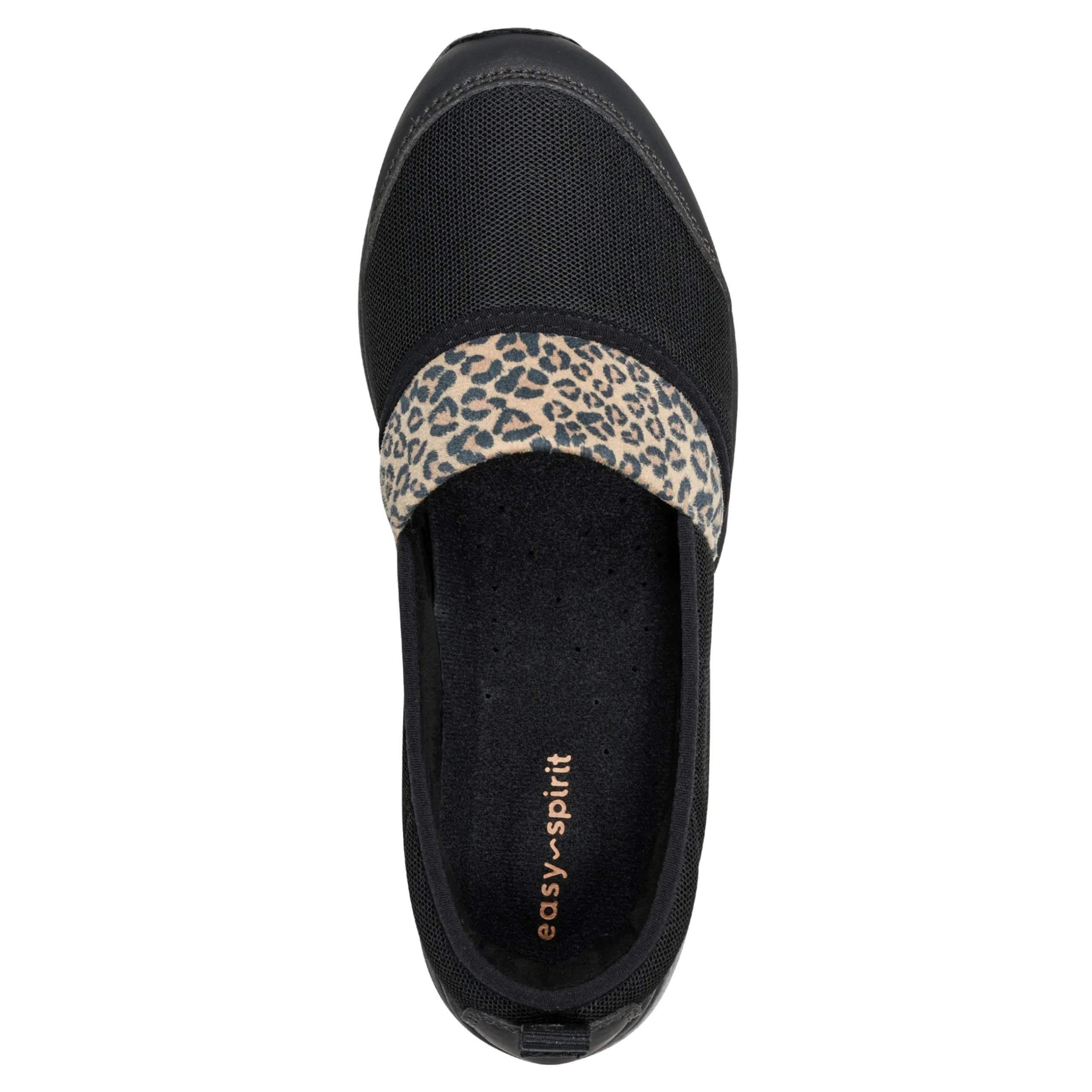 Best Easy Spirit Twist Slip On Sneakers Black/Leopard