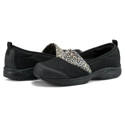 Best Easy Spirit Twist Slip On Sneakers Black/Leopard