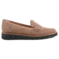 Easy Spirit Velia Casual Slip On Loafers TaupeSuede