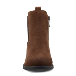 Best Easy Spirit Wanda Chelsea Ankle Booties MediumBrownSuede