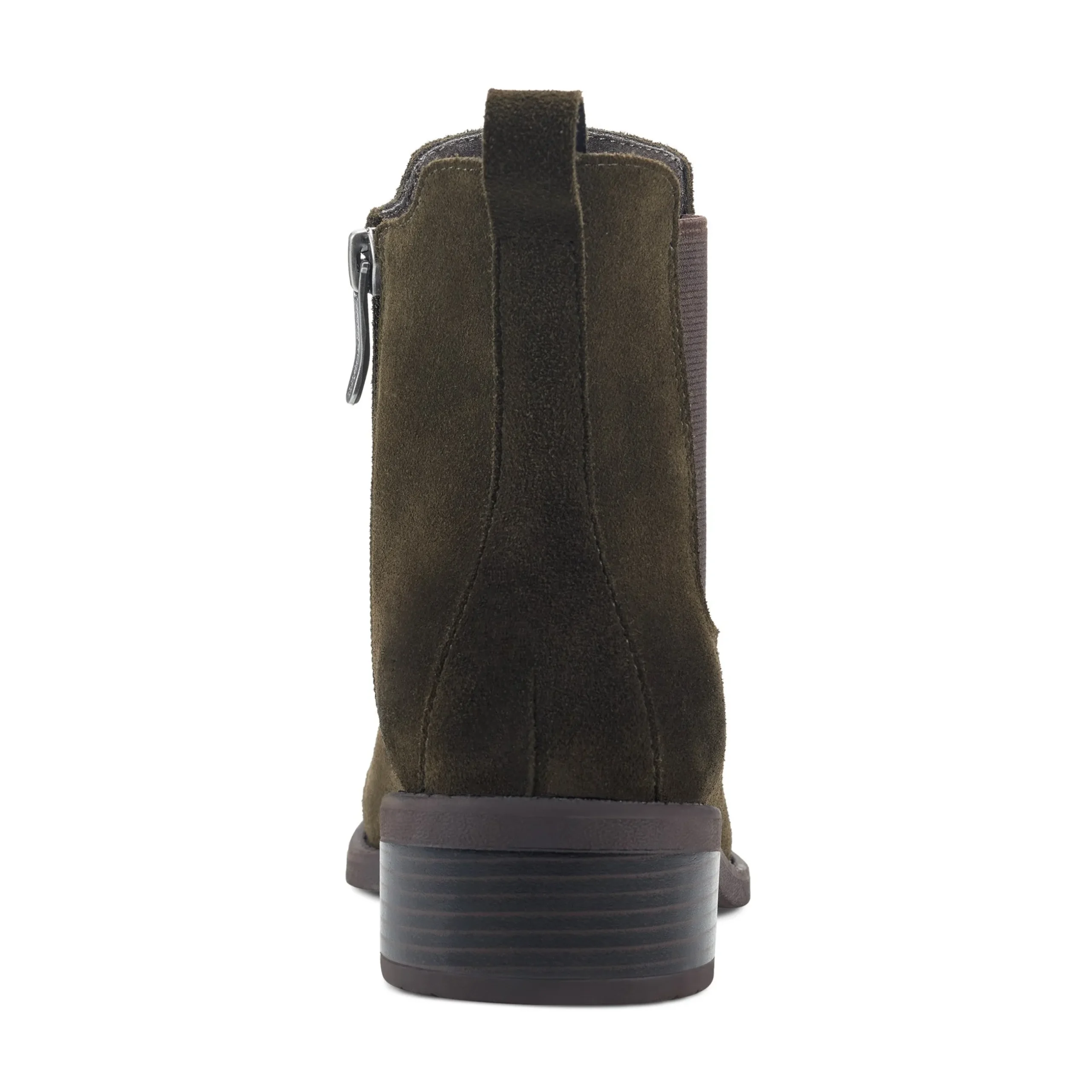 Discount Easy Spirit Wanda Chelsea Ankle Booties OliveSuede