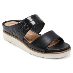Best Easy Spirit Wilma Slip On Sandals BlackCrocoPrint
