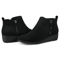 Discount Easy Spirit Yena Casual Wedge Booties BlackMulti