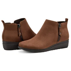 Best Easy Spirit Yena Casual Wedge Booties Brown